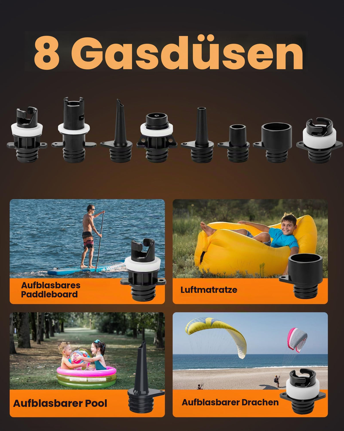 Shark 3 Mini 74Wh kabellose elektrische SUP Luftpumpe mit Akku tragbar schnelles Aufpumpen