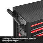 Werkstattwagen unbestückt ohne Werkzeug stabiler rollbarer Werkstattwagen für Werkstatt und Garage