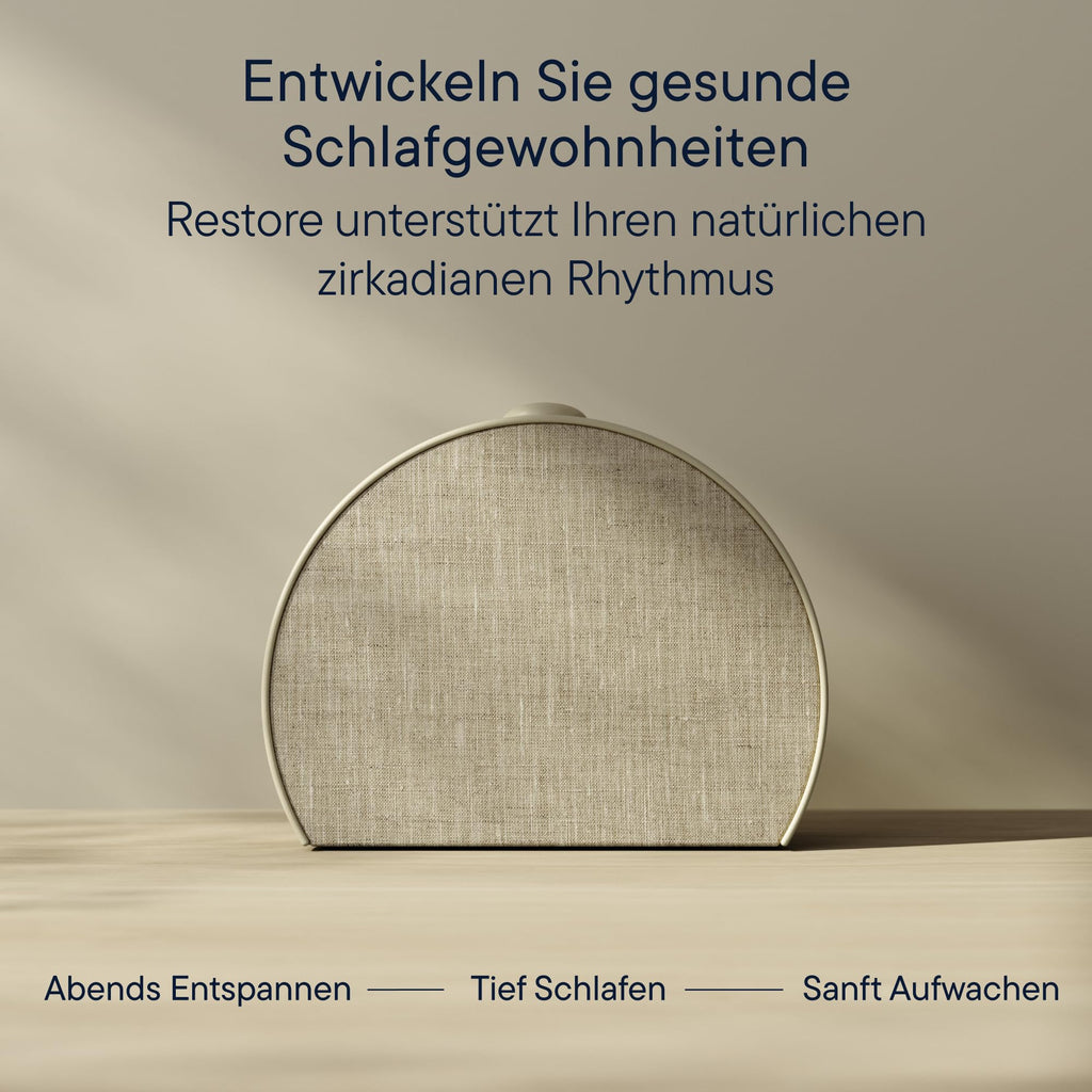 Restore 3 Sonnenaufgangswecker und Soundmaschine mit smartem Licht für natürliches Erwachen und Einschlafhilfe