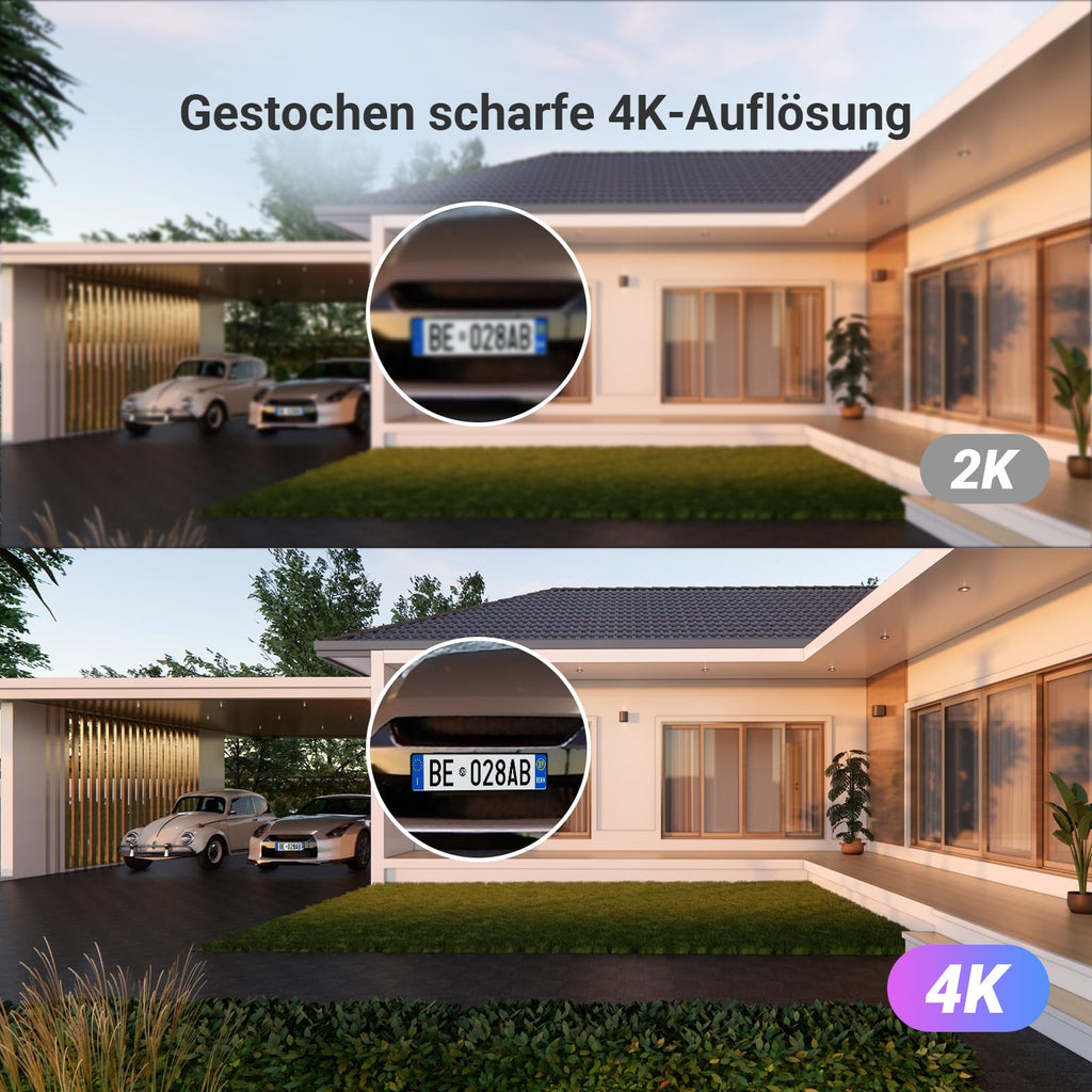 HP7 Pro 4K Video Türsprechanlage mit 8 Zoll Touchscreen Türkamera WLAN Nachtsicht Bewegungserkennung