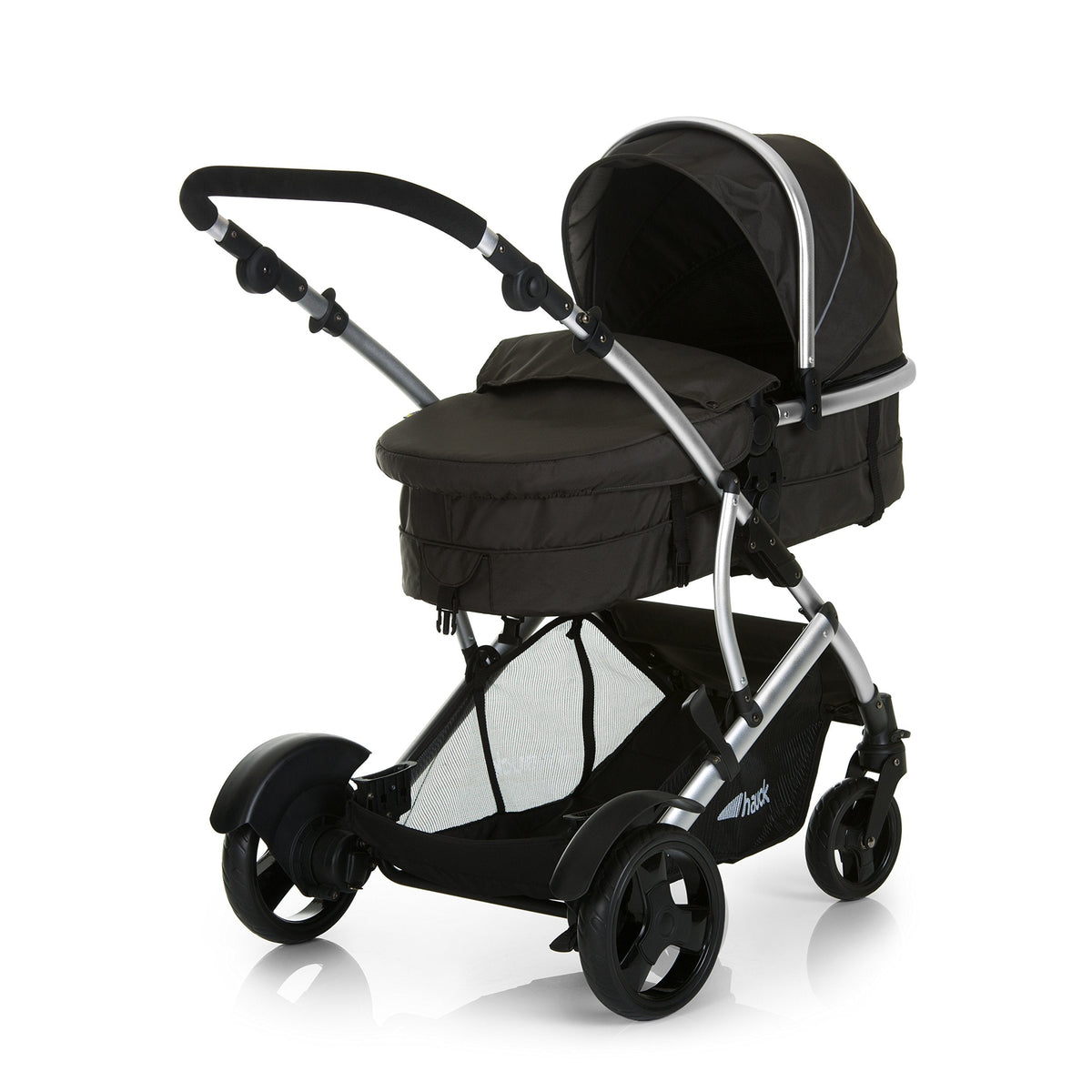Duett 2 Geschwisterwagen Regenschutz Hauptsitz als Babywanne ab Geburt 15 kg Zweitsitz abnehmbar Black Forest