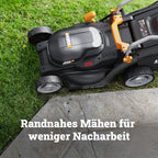WG733E handgeführter Akkurasenmäher 20V 33cm Schnittbreite kabellos leicht für den Hausgarten