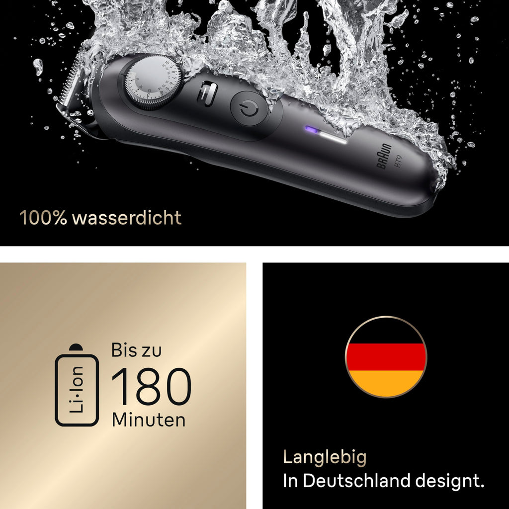 Bartschneider für Männer Series 9 mit 52 Längeneinstellungen für präzises Trimmen des Bartes
