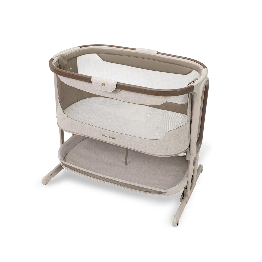 Iora Select Beistellbett faltbar schaukelnd CloudCore Matratze 5 Höhenstufen Elegance Truffle