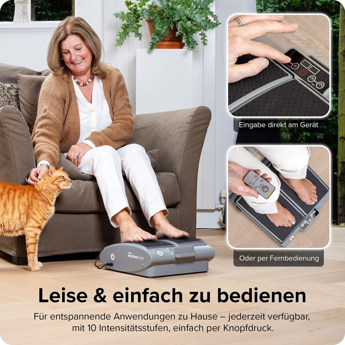 MotionCiser Fit elektrisches Fußmassagegerät Fussmassagegerät für Entspannung und Muskelentspannung