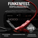 Boost X GBX155 4250A UltraSafe 12V Lithium Starthilfe Powerbank für Benziner bis 10,0L und Diesel bis 8,0L