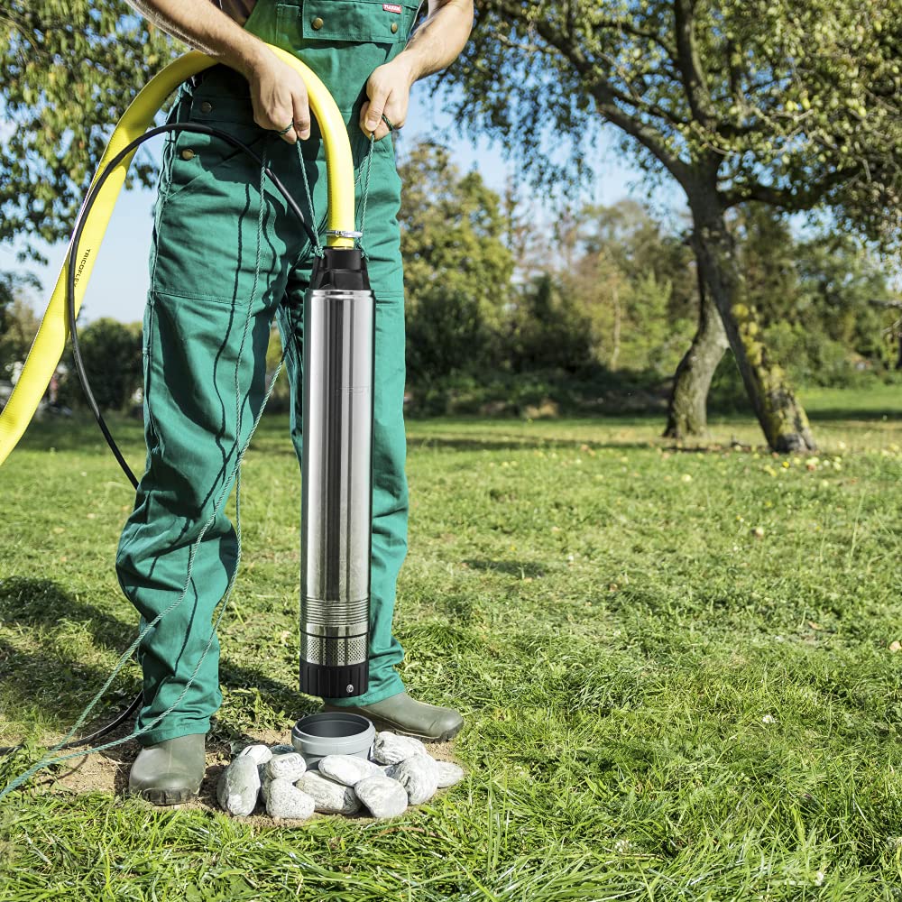 Tiefbrunnenpumpe TDP 370 E, Förderstrom 5100 l/h, Leistung 700 W, Förderhöhe 40 m, Energieklasse A