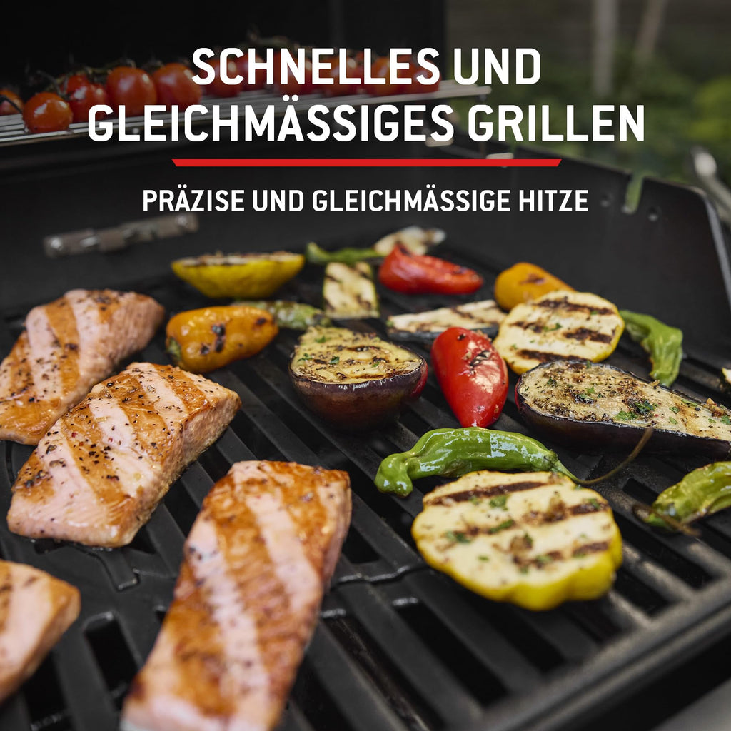 Gasgrill Spirit E410 für Garten, Terrasse und Balkon, mit 4 Brennern, großer Grillfläche und Deckelthermometer