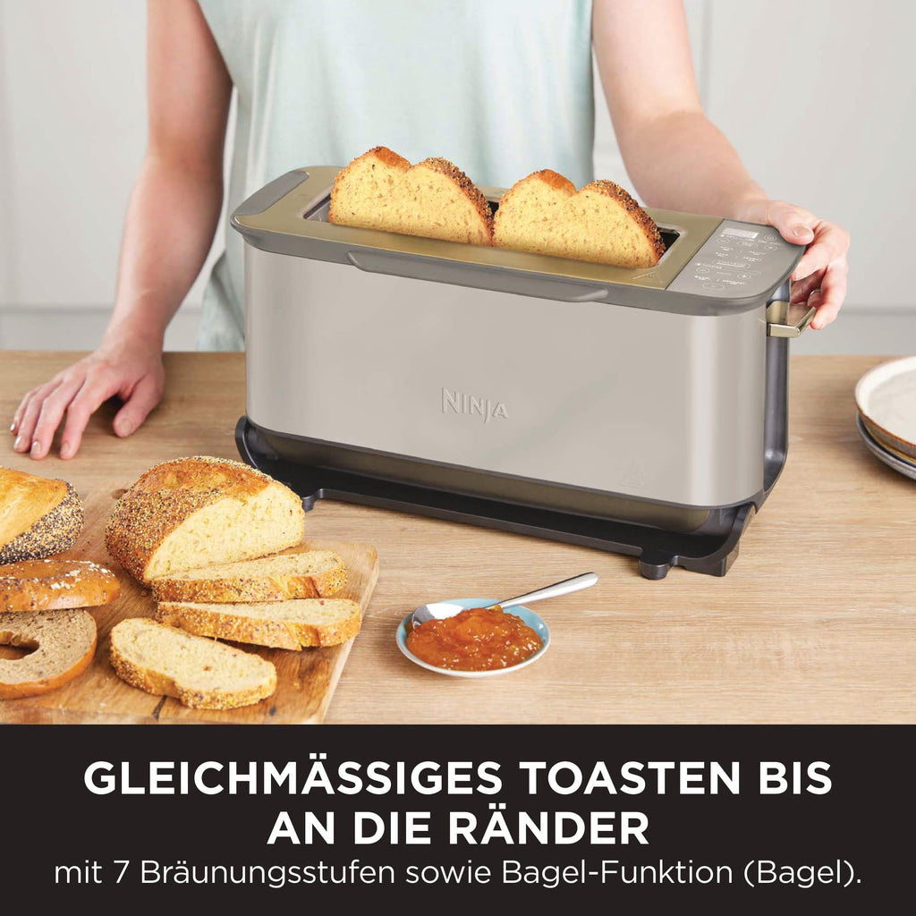 3 in 1 Toaster Elektrogrill mit Deckel Multifunktionsgerät zum Toasten und Grillen ST202EUSTGD