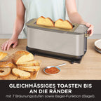 3 in 1 Toaster Elektrogrill mit Deckel Multifunktionsgerät zum Toasten und Grillen ST202EUSTGD