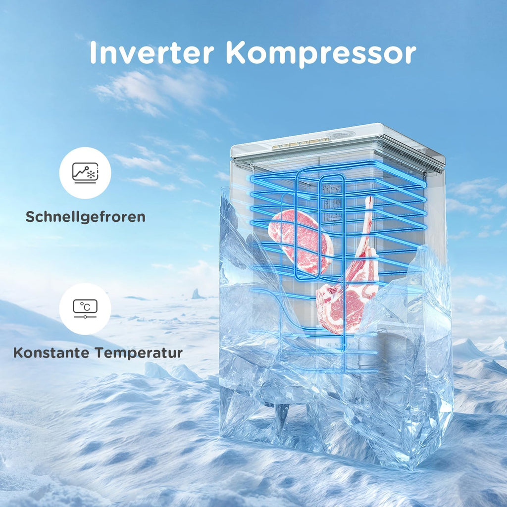 200L freistehende Gefriertruhe Energieklasse A