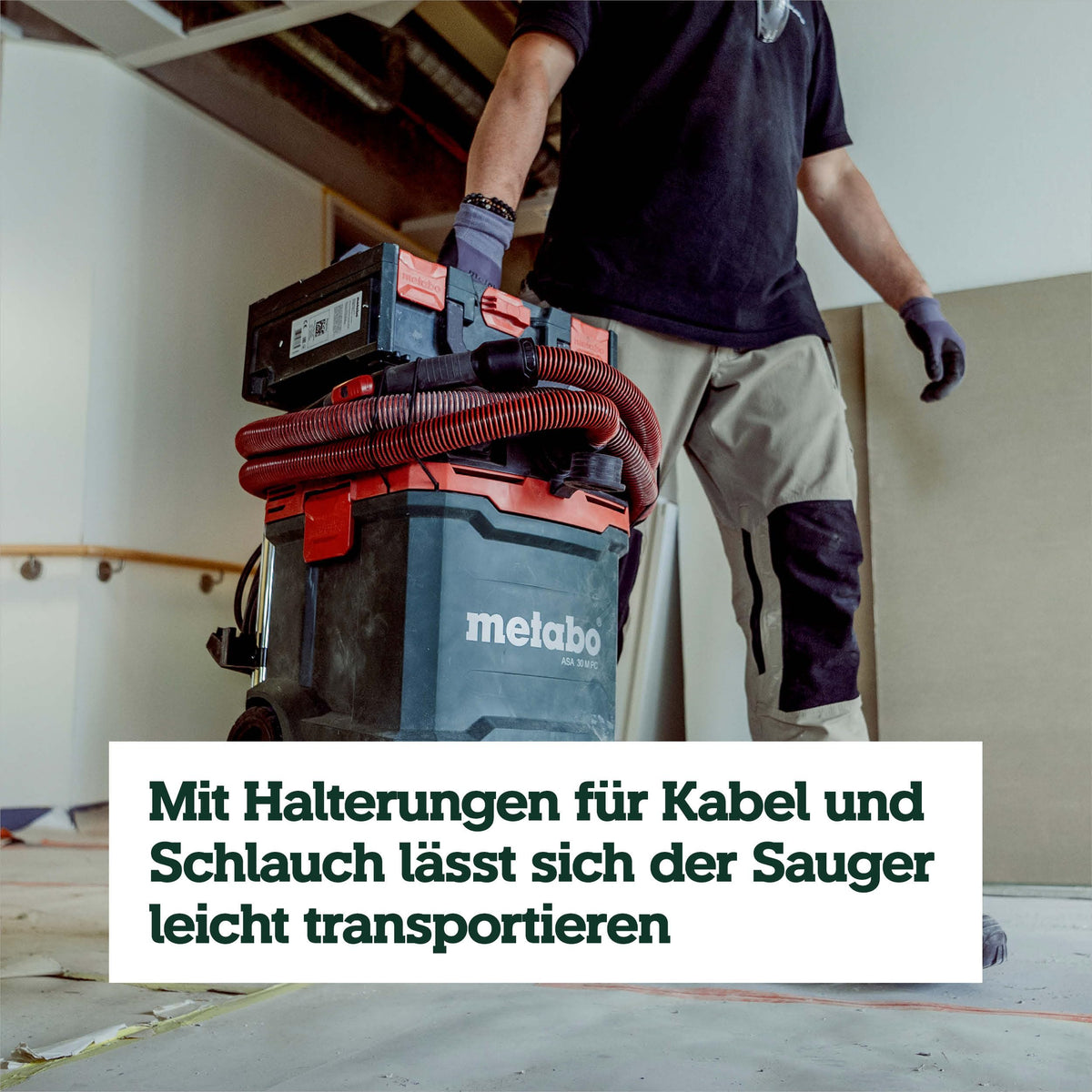 Allessauger ASA 30 M PC Kompakter Nass und Trockensauger mit 1200 W für Werkstatt Auto und Haushalt