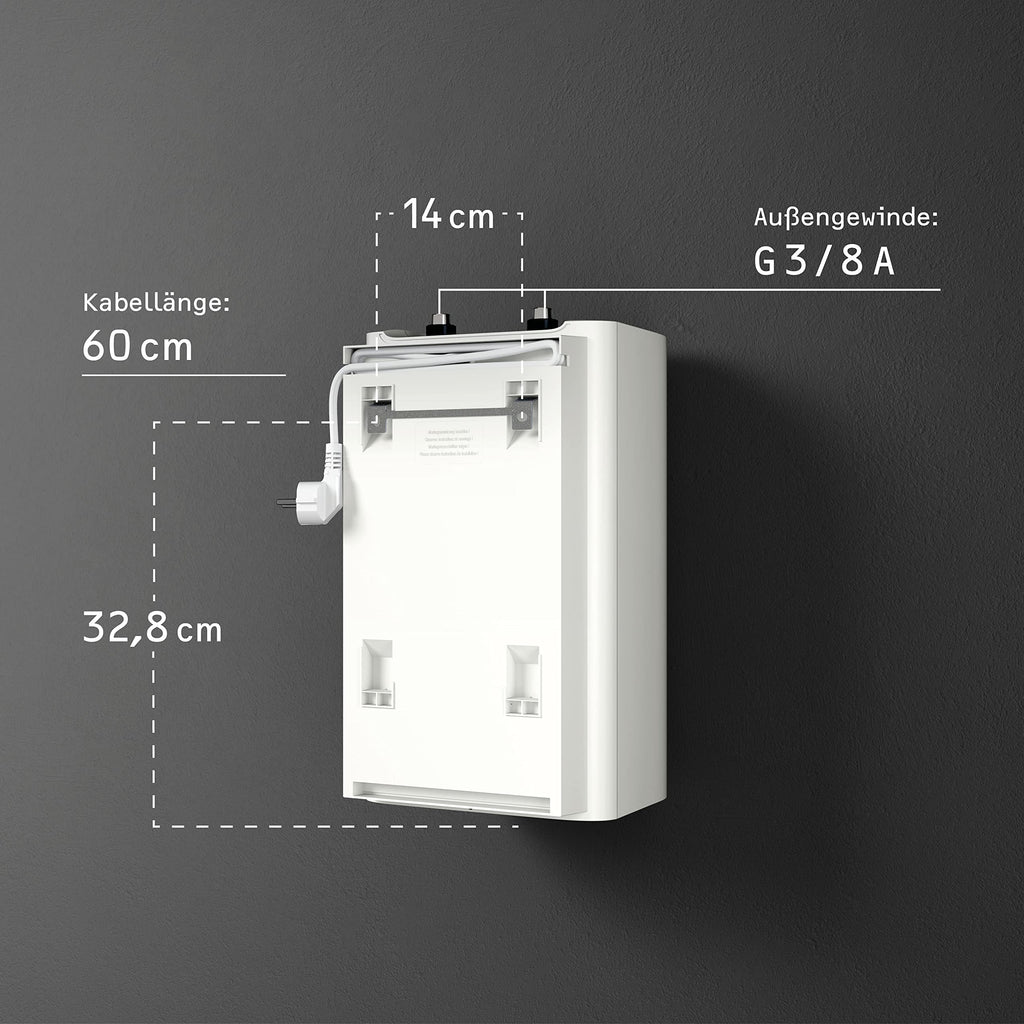 Untertischboiler SNU 5 Plus, 5 Liter Niederdruck, antitropf, Thermostop, Stecker 230V, 2 kW, Energieklasse A