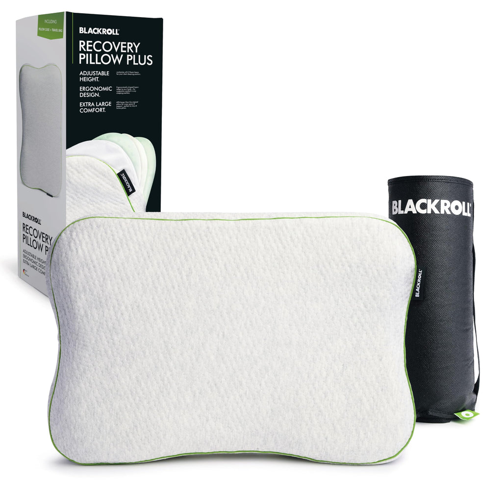 Recovery Pillow Plus (60x40 cm) – Höhenverstellbares ergonomisches Nackenkissen (6–13 cm) aus Memory Foam