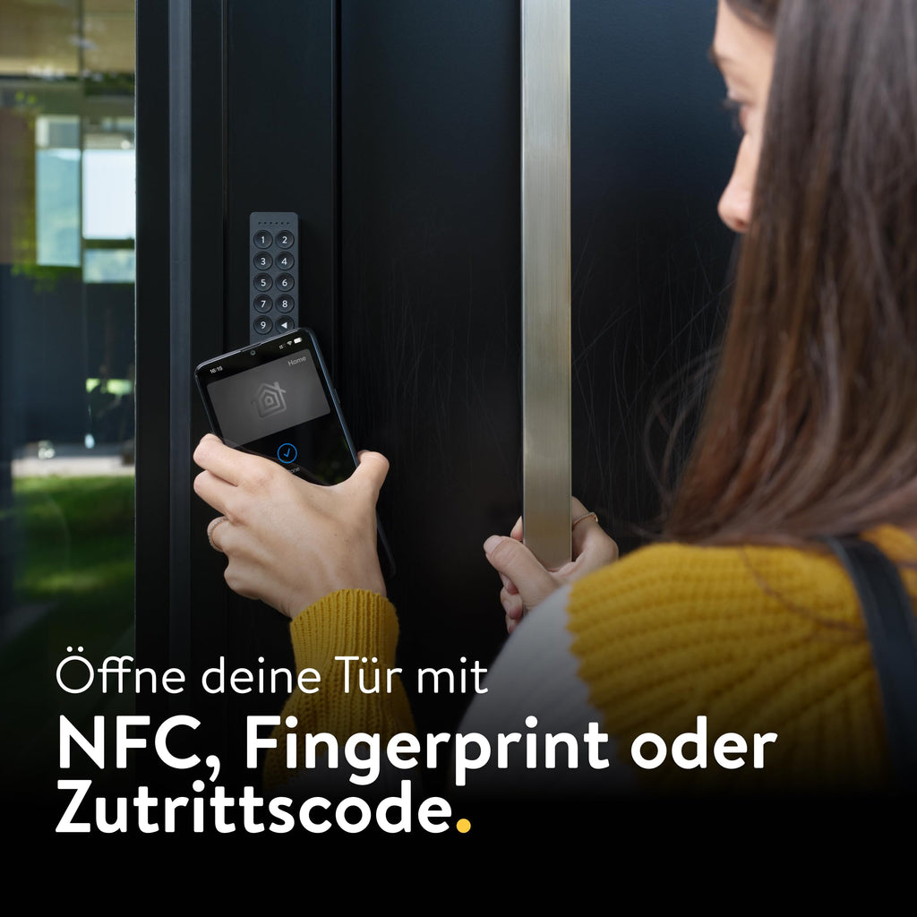 Keypad 2 NFC (2026) für Smart Locks: Apple Home Key, Fingerprint, NFC oder 6-stelliger Code, Bluetooth, Matter
