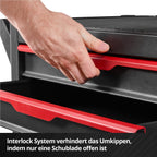 Werkstattwagen unbestückt ohne Werkzeug stabiler rollbarer Werkstattwagen für Werkstatt und Garage