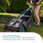 Effektiver Laub- und Rasensammler für Rasen und Terrasse einfacher Bürstenwechsel ergonomisch geformt 3566-20