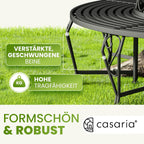 Gartenbank 360 Grad Baumbank aus Metall wetterfest robust langlebig Sitzbank für den Außenbereich