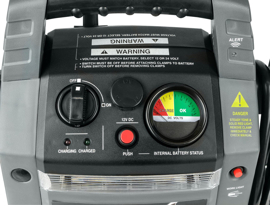 Power Pack 16524 Starthilfe 900A 12/24V Lithium-Ionen Startgerät für Fahrzeugbatterie Grau