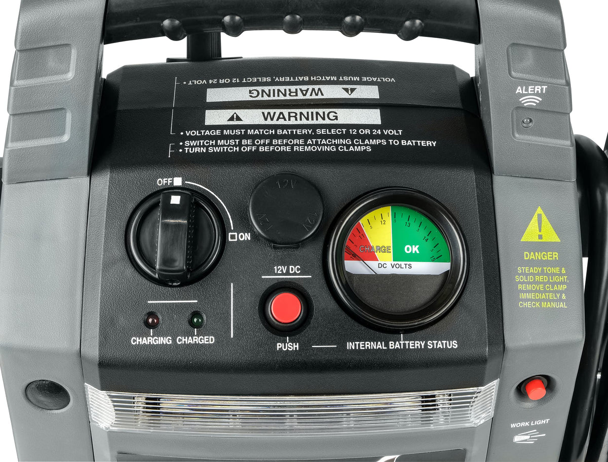 Power Pack 16524 Starthilfe 900A 12/24V Lithium-Ionen Startgerät für Fahrzeugbatterie Grau