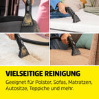 Waschsauger SE 3 Compact für Teppichreinigung und Polsterreinigung, Sprühextraktion, starke Saugleistung, weiß