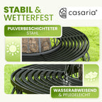 Gartenbank 360 Grad Baumbank aus Metall wetterfest robust langlebig Sitzbank für den Außenbereich
