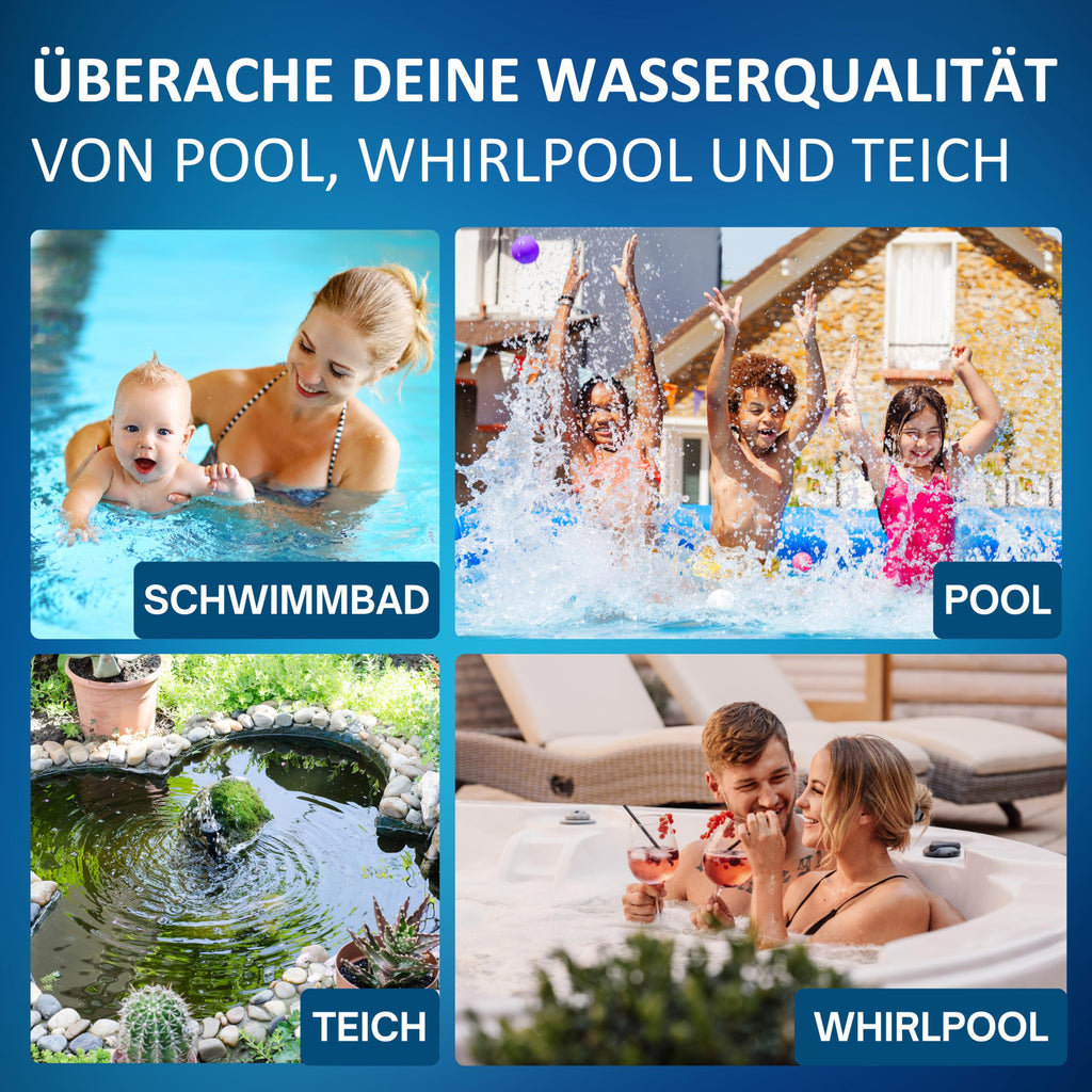 Poolphotometer 2.0 Special Ed., Bluetooth/WLAN, 140 Testtab., Chlor, pH, Phenol Red, Alkalinity M, Cyanursäure