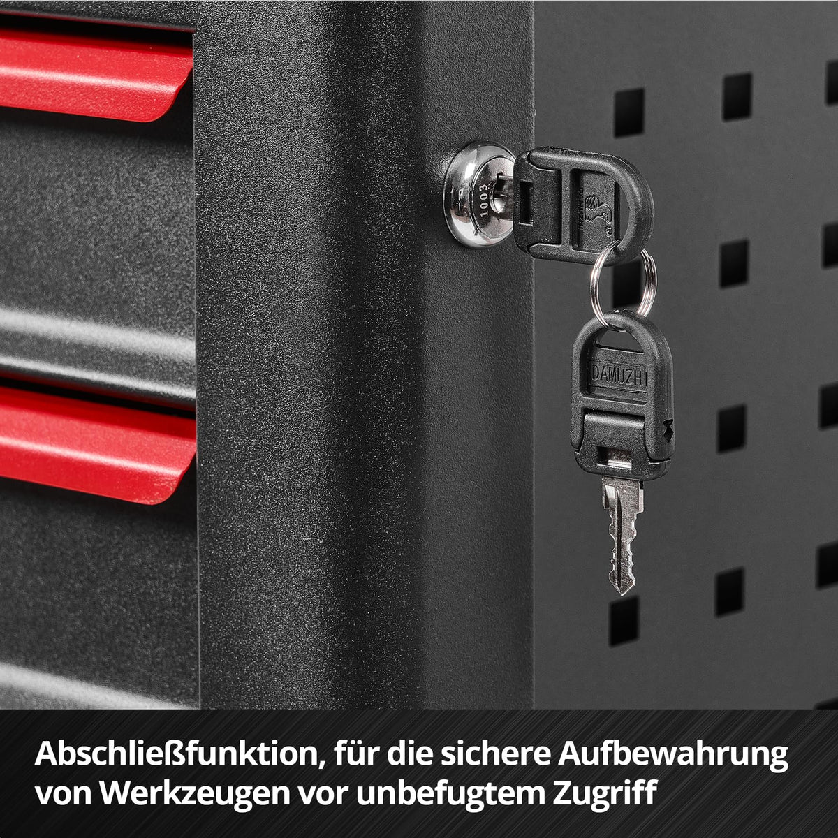 Werkstattwagen unbestückt ohne Werkzeug stabiler rollbarer Werkstattwagen für Werkstatt und Garage