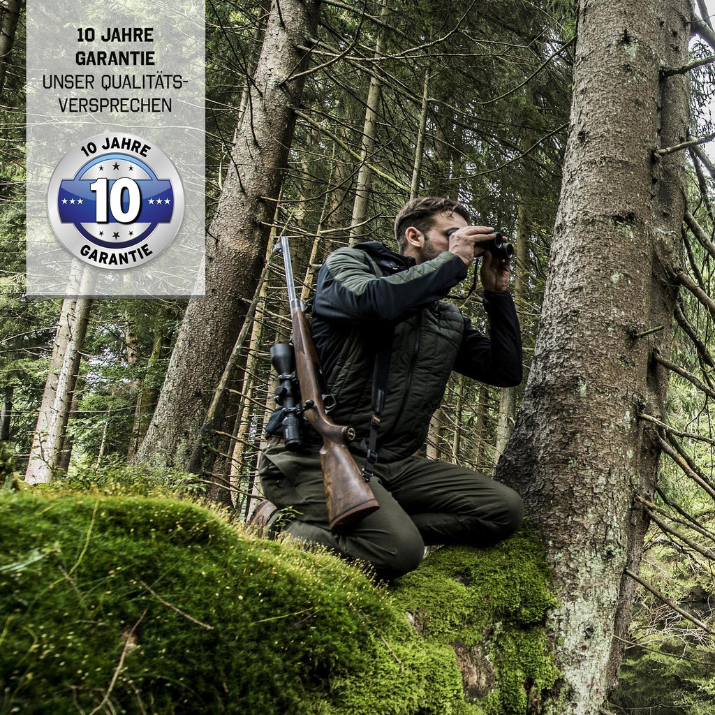 Jagd-Fernglas Observer 10x42 - leichtes Dachkantdesign, kompakt, robust, 10-Fach Zoom