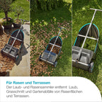 Effektiver Laub- und Rasensammler für Rasen und Terrasse einfacher Bürstenwechsel ergonomisch geformt 3566-20