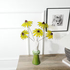 Set aus 5 Kupferdraht Blumen - Stained Glass Black-Eyed Susan Bouquet, 45cm