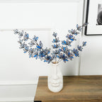 Stained Glass Lavender Home Decoration, Blue-Purple Handcrafted Vase Insert