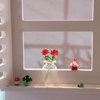 Mundgeblasene Glasrosen, handgefertigte Frühlingsblumen