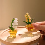 Glas Maiglöckchen, Mundgeblasene Frühlingsblume, Wohnkultur
