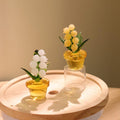 Glas Maiglöckchen, Mundgeblasene Frühlingsblume, Wohnkultur