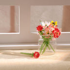 Handgeblasene Frühlingsblumen aus Glas, Blumengeschenke zum Geburtstag
