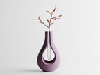 Moderne 3D-gedruckte Vase mit schwebendem Glaseinsatz –  15 cm oder 11 cm, PLA
