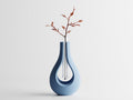 Moderne 3D-gedruckte Vase mit schwebendem Glaseinsatz –  15 cm oder 11 cm, PLA