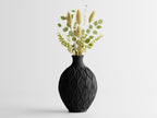 3D-gedruckte Vase, Blattmuster, PLA-Material, luftdicht, erhältlich in 3 Größen