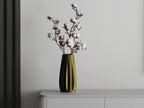 Lineare 3D-gedruckte Vase aus PLA, versiegelt, 5 Größen, für frische Blumen