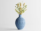 3D-gedruckte Vase, Blattmuster, PLA-Material, luftdicht, erhältlich in 3 Größen