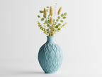 3D-gedruckte Vase, Blattmuster, PLA-Material, luftdicht, erhältlich in 3 Größen