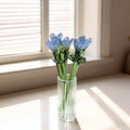 Handgefertigte Glasblumen, Miniorchideen-Picks, kleine Glasblumensträuße