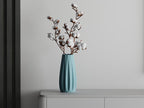 Lineare 3D-gedruckte Vase aus PLA, versiegelt, 5 Größen, für frische Blumen