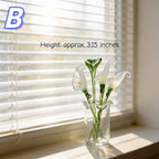 Mundgeblasene Glas Blue Iris Blume Handwerker Wohndekor