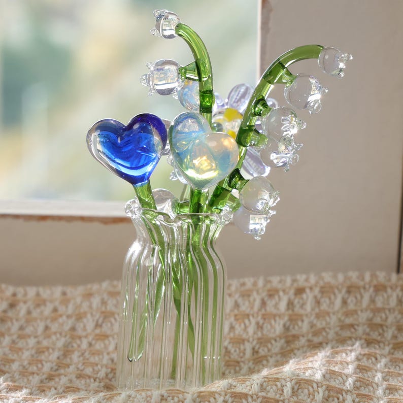 mundgeblasener Glasstrauß