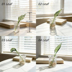 Mundgeblasene Glasblume Blumenskulptur Wohnkultur