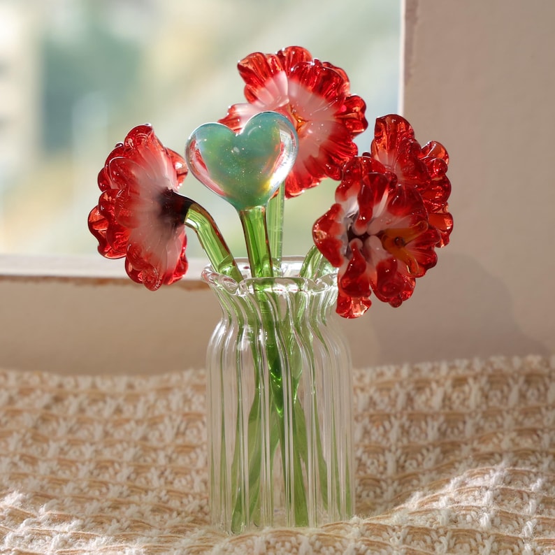 mundgeblasener Glasstrauß