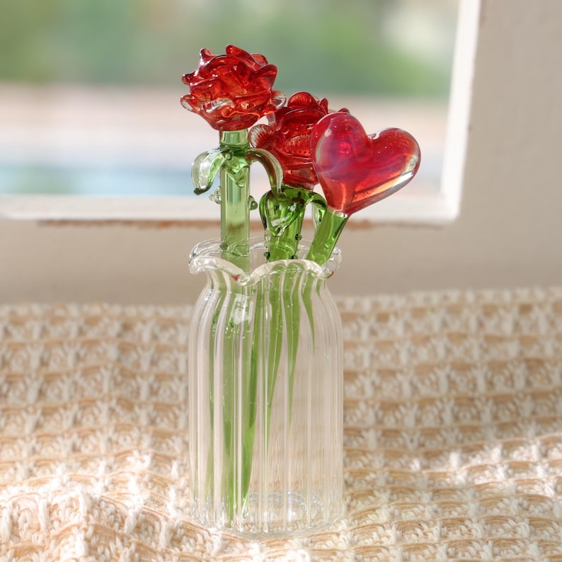 mundgeblasener Glasstrauß