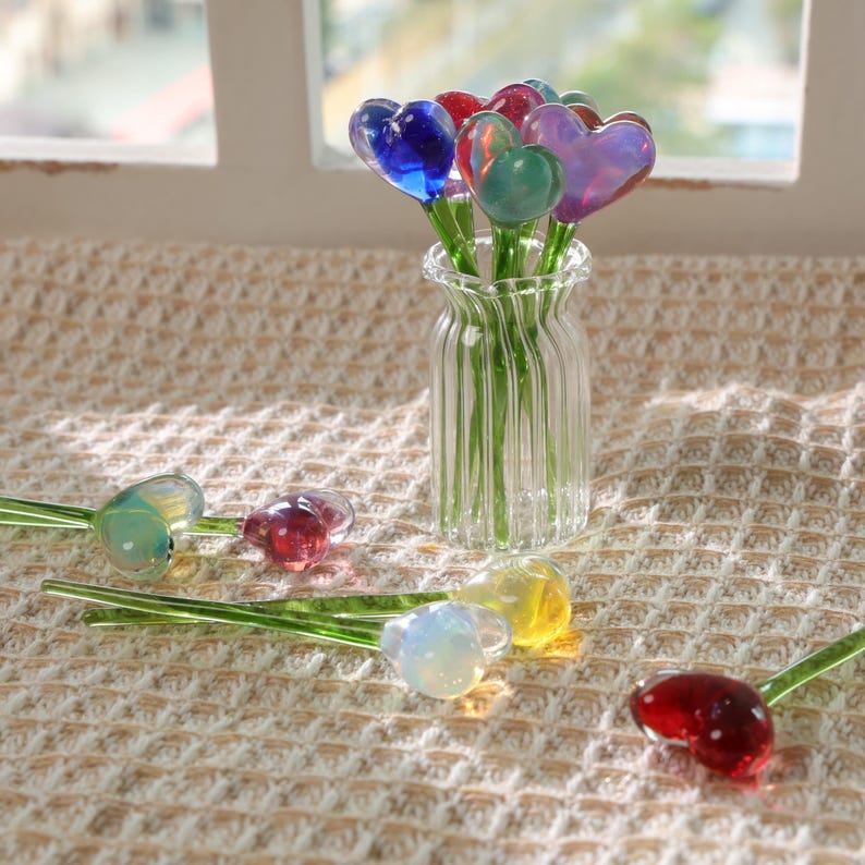 mundgeblasener Glasstrauß